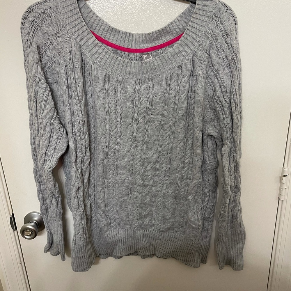 Cable knit sweater